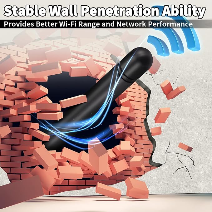 Bingfu Dual Band WiFi 2.4GHz 5GHz 5.8GHz 3dBi MIMO RP-SMA Male Bluetooth Antenna - Image 5