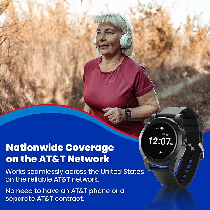 Home & WELLNESS co. SENIOR SAFETY SYSTEM Stride Medical Alert Watch- Assistance - Image 3