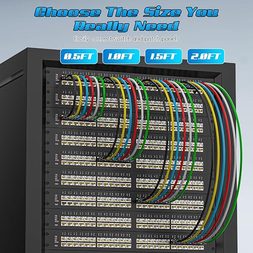 3 Feet Cat6 Patch Cables, Solid Pure Copper Patch Cord, Cat 6 Ethernet Cable - Image 6