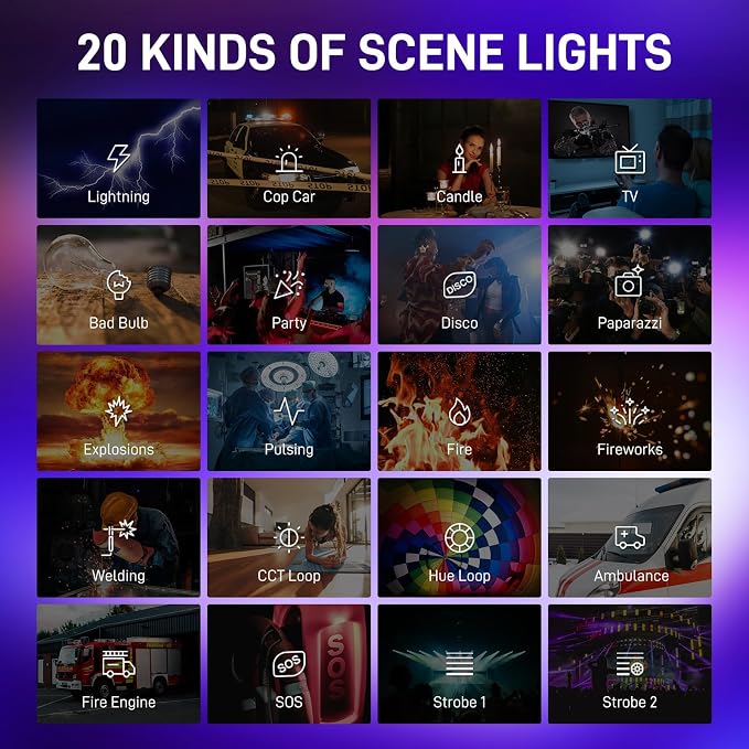 GVM RGB LED Video Light Kits, 800D 6X Upgraded Studio Lights - Image 3