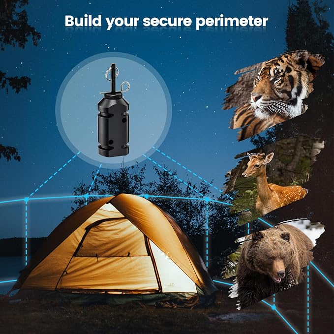 Haoguo 2 Pcs Camp Security Perimeter Trip Wire Alarm, Camping Safety Alarm - Image 6