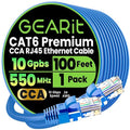 GEARit Cat 6 Ethernet Cable CCA LAN Network Cord, Network Cable by GEARit
