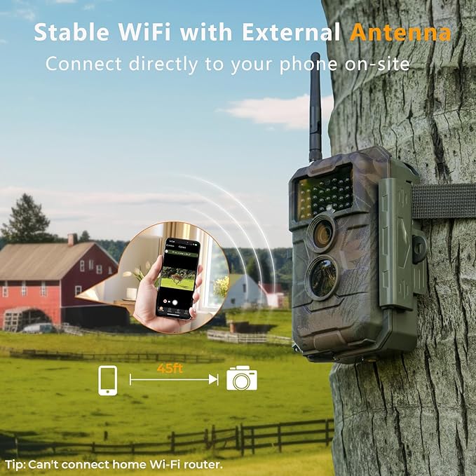 GardePro E6 WiFi Trail Camera, Stable WiFi - Image 2