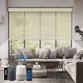SmartWings Motorized Roller Shades 5% Openness Work by SmartWings