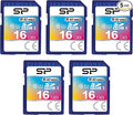 Silicon Power 16GB 5-Pack SDHC Class 10 UHS-1 Flash Memory Card by Silicon Power by SPSiliconPower