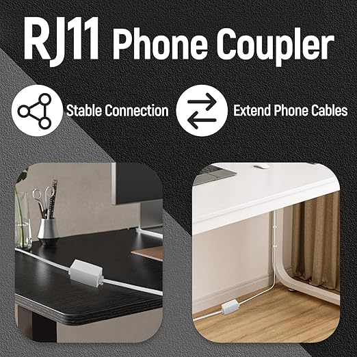 Uvital 25 Feet Phone Line Cord, RJ11 Phone Cable, Landline Telephone Wire - Image 4