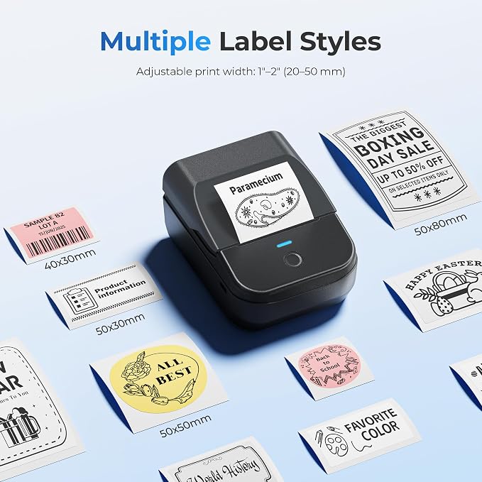 PM240 Label Maker Machine with Tapes, Set 1 - Image 7