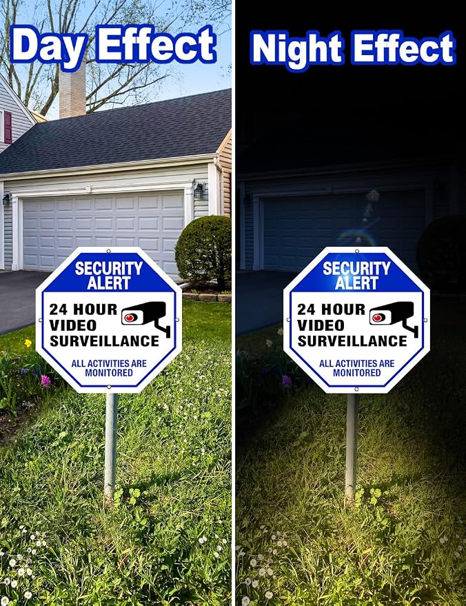 Video Surveillance Sign, Reflective and Waterproof Material 24 Hour - Image 4