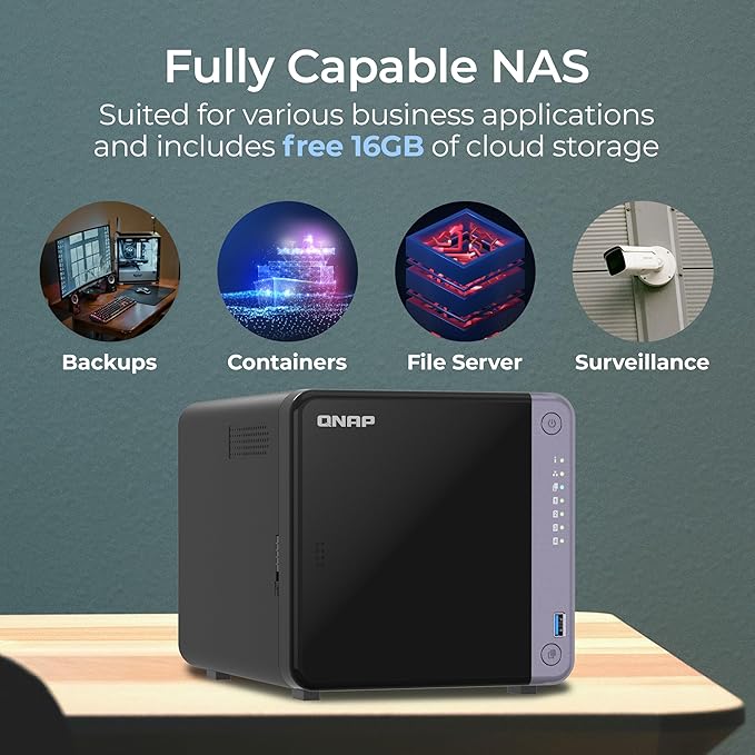 QNAP TS-432X-4G-US 4 Bay 10GbE Desktop NAS - Image 3