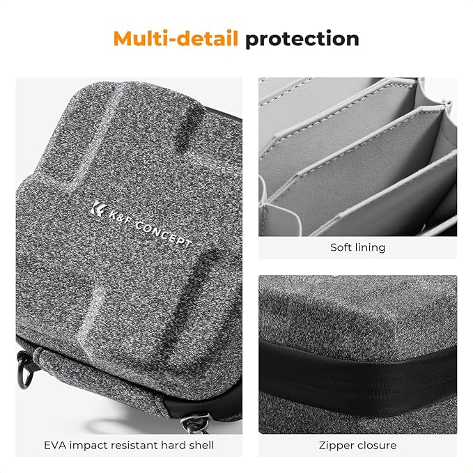 K&F CONCEPT 10 in 1 Lens Filter Case, Hard Shell Camera Filter Pouch Up to 82mm - Image 3