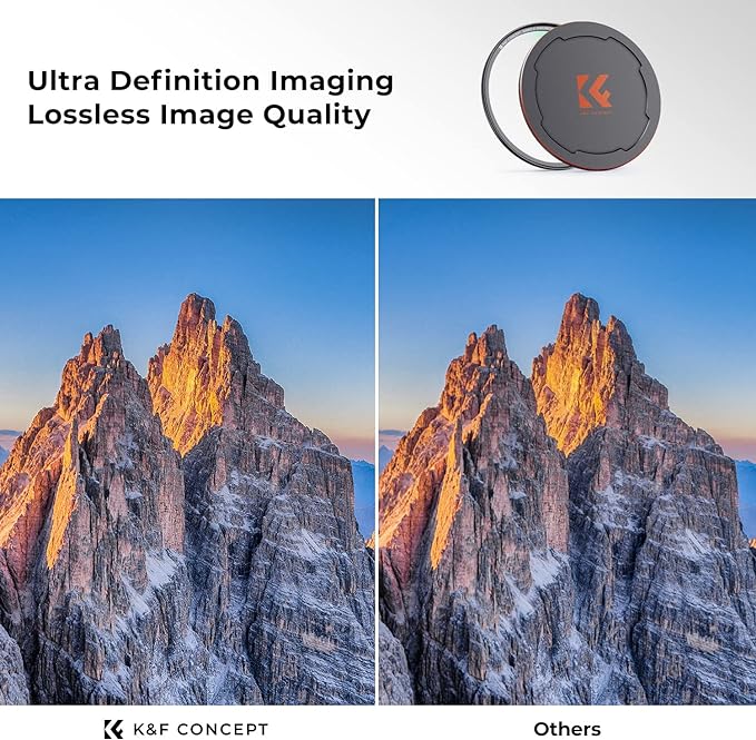 K&F CONCEPT 62mm Magnetic MC UV Lens Protection Filter + Lens Filter Cap - Image 3