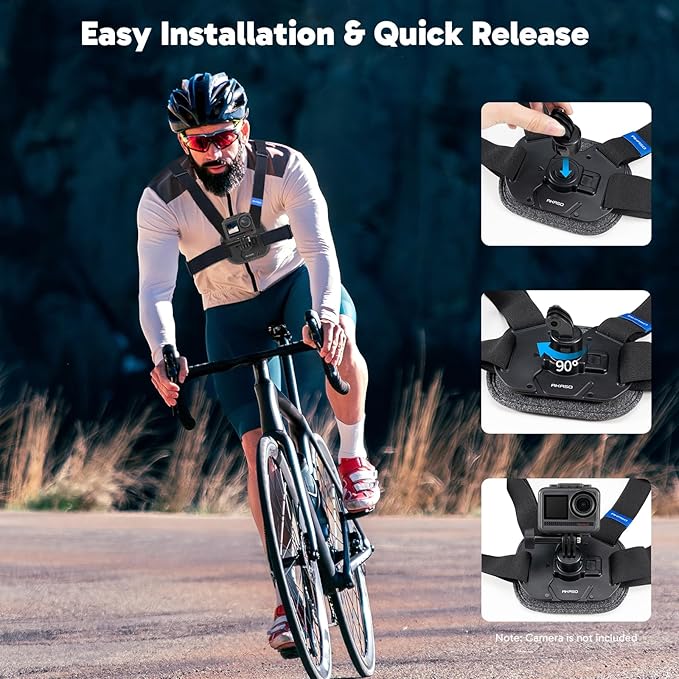 AKASO Quick Release Adjustable Chest Mount Harness Strap - Image 3