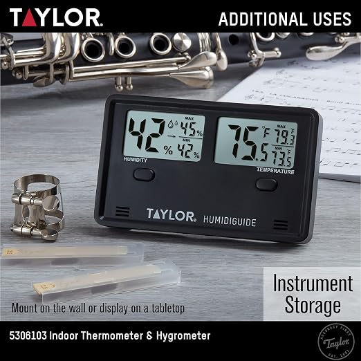 Taylor Wireless Digital Indoor Outdoor Thermometer and Hygrometer, Dual Display - Image 5