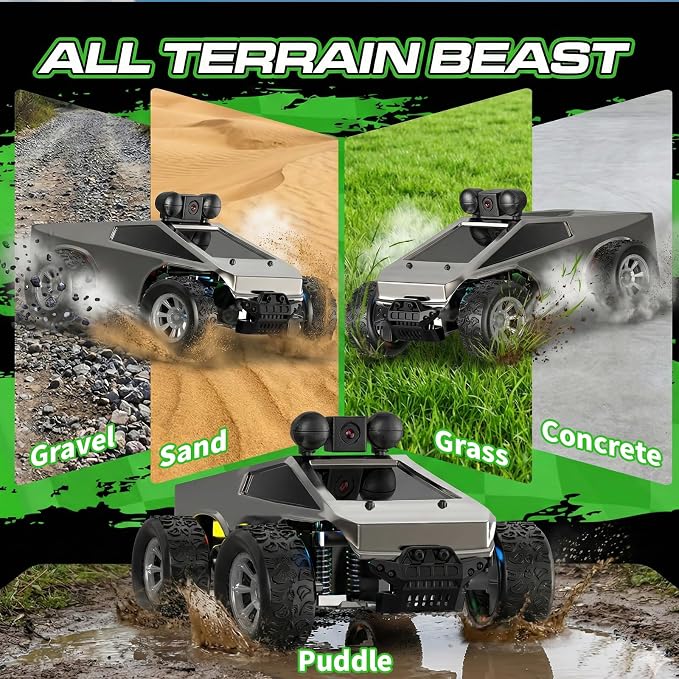 RC Cars with Camera Remote Control Truck with 720P HD FPV Camera, All-Terrain - Image 5
