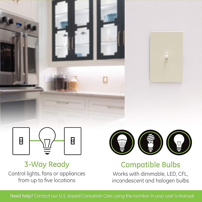 Enbrighten Almond Z-Wave Plus Smart Light Switch - Image 5