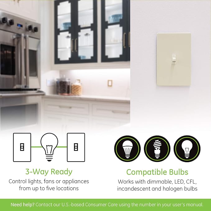 Enbrighten Almond Z-Wave Plus Smart Light Switch - Image 5