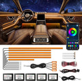 Acrylic Interior Car Lights, Car Accessories 14 in 1 Car LED Strip Lights by WEBUPAR