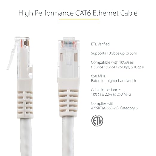StarTech 3ft CAT6 Ethernet Cable - Image 2