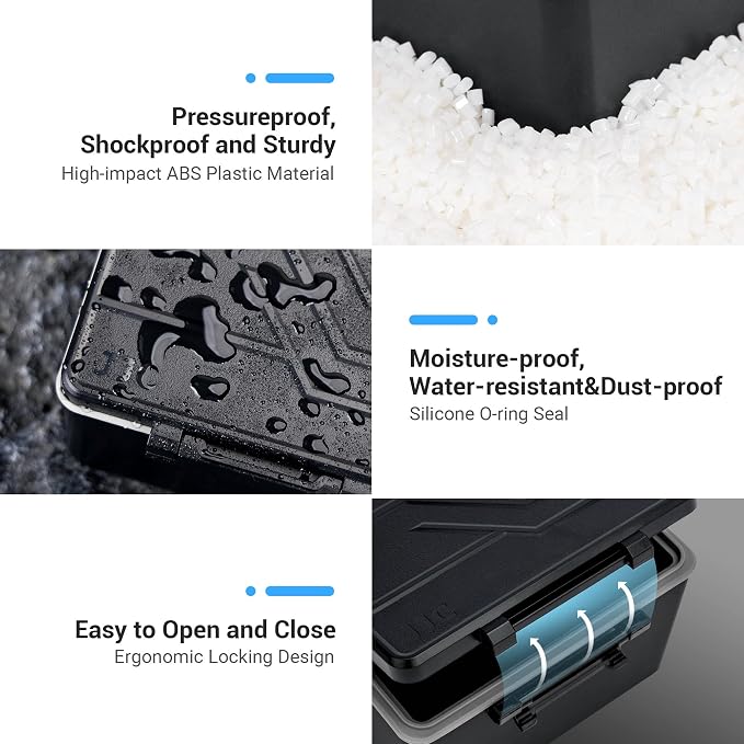 JJC DSLR Camera Battery & SD Micro SD XQD Card Case Holder - Image 4