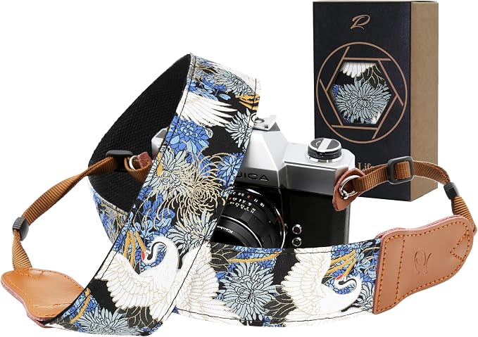 Padwa Lifestyle Blue Crane Camera Strap by PadwaLifestyleCameraStrap