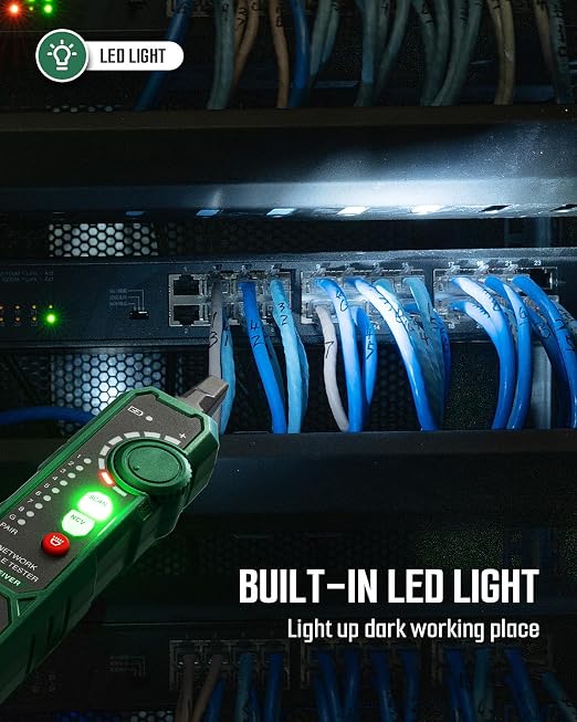 TESMEN TLP-900AR Network Cable Tester, RJ11 RJ45, - Image 6