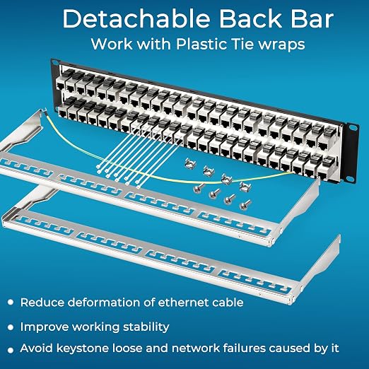 Rapink Patch Panel 48 Port Cat6A - Image 5