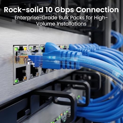 GEARit Cat 6 Patch Cables 0.5 ft Blue - Image 2