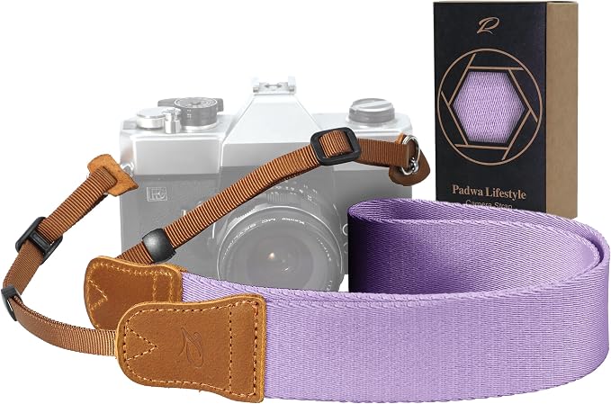 Padwa Lifestyle Light Purple Camera Strap by PadwaLifestyleCameraStrap