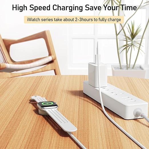 Upgraded Apple Watch Charger, Portable Fast Wireless Magnetic iWatch Charging - Image 2