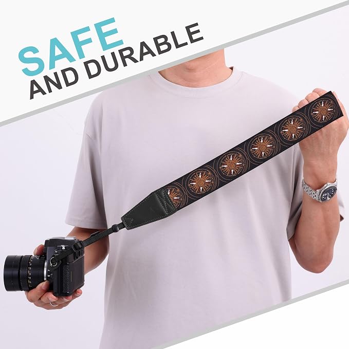 Padwa Lifestyle Brown Sun God Camera Strap - Image 4