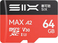 SIX M200 64GB Micro SD Card Read Up to 190MB/s by SIXMemory