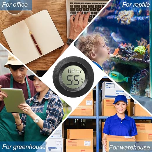 Weewooday Mini Hygrometer Thermometer Digital LCD Monitor Indoor/Outdoor Room - Image 5
