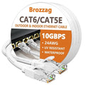 Ethernet Cable 30ft For Cat6/Cat5E, 10Gbps Compatible by Brozzag
