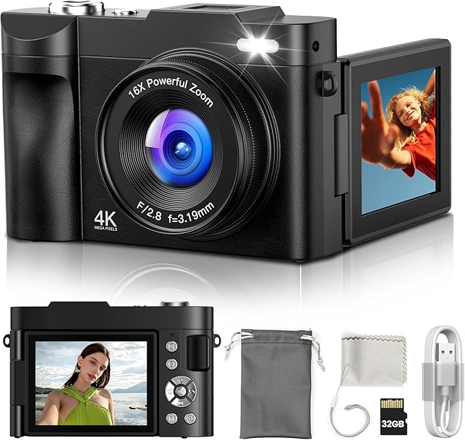 Digital Camera 4K for Photography Vlogging: 50MP Cameras for Video by Unknown