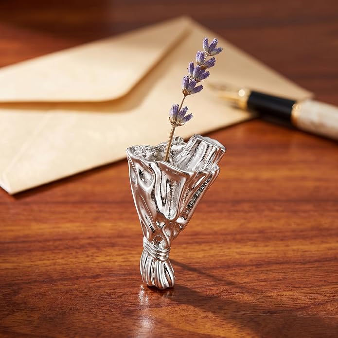 2PCS Metal Branch Shaped Flower Insert Brooch Pins, Wearable Corsage Holders - Image 6