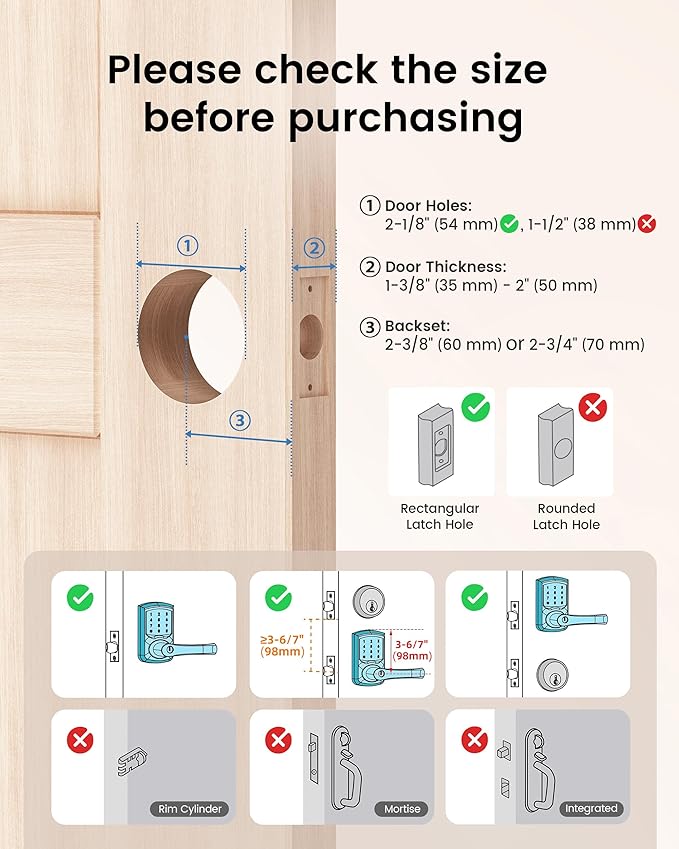 HIDALIFE Keyless Entry Door Lock - Image 5
