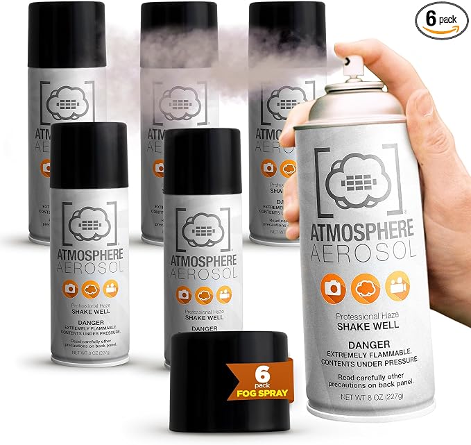 6 Pack Atmosphere Aerosol Haze/Fog Spray by AtmosphereAerosol