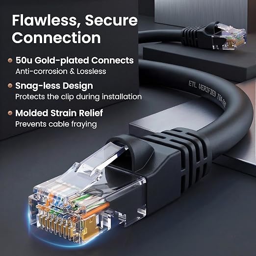 GEARit Cat 6 Patch Cables 3 ft Black - Image 4