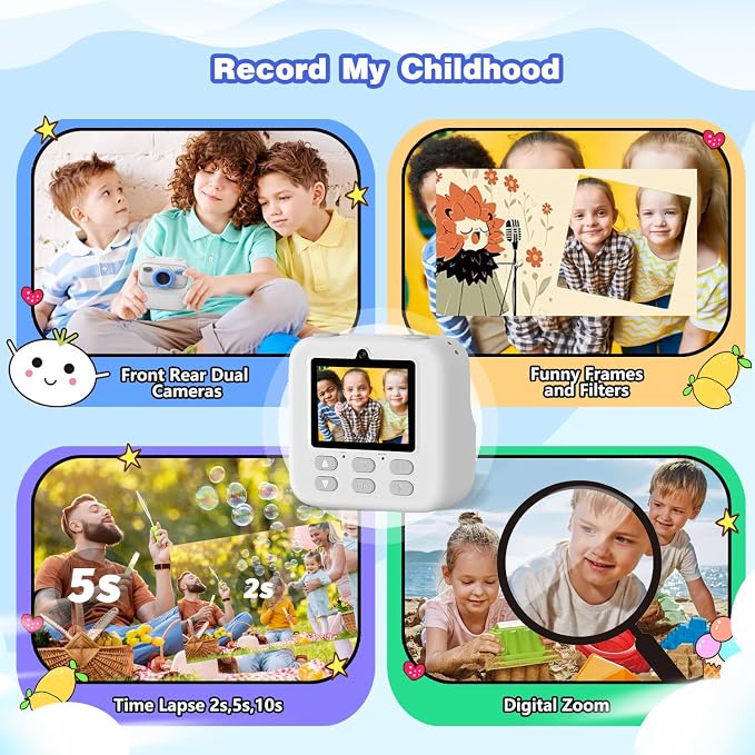 masterbee Kid Camera Instant Print Photo, Birthday Gifts - Image 3