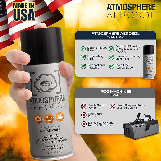 5 Pack Atmosphere Aerosol Haze/Fog Spray - Image 2