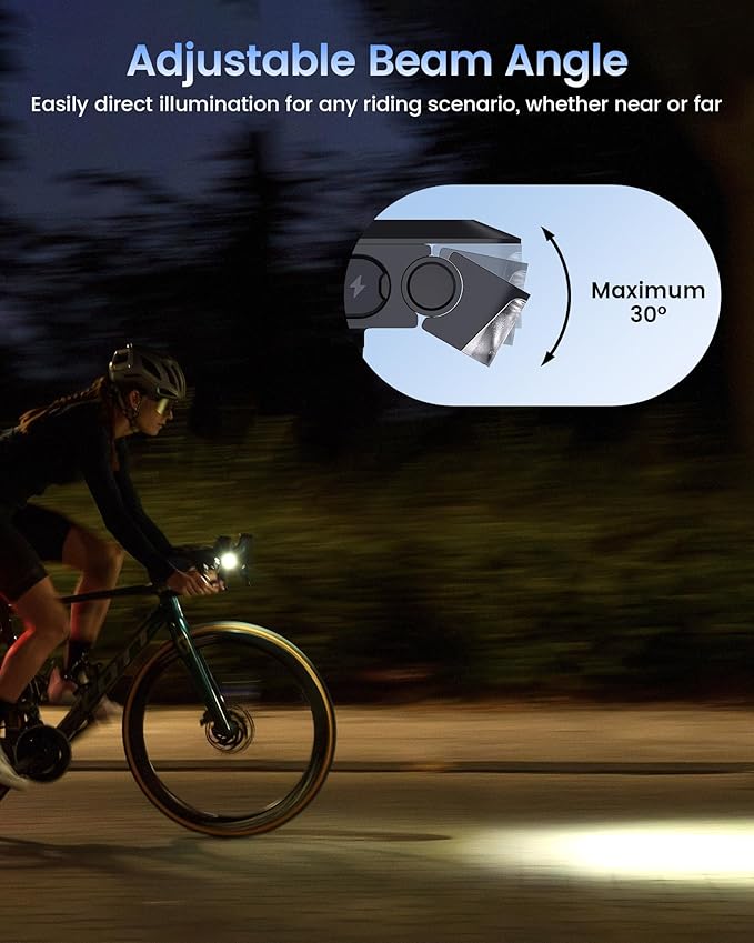 RAVEMEN FR1000 Bike Lights for Night Riding, Bicycle Light & Mount Integrated - Image 3