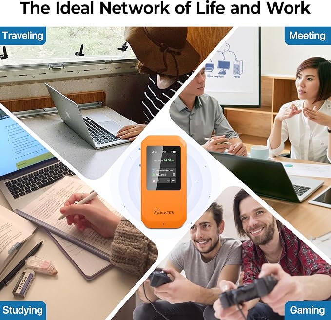RoamWiFi 5G Mobile Hotspot WiFi6-4nm Chip | 10GB US/CA/MX + 1GB Global Internet - Image 7