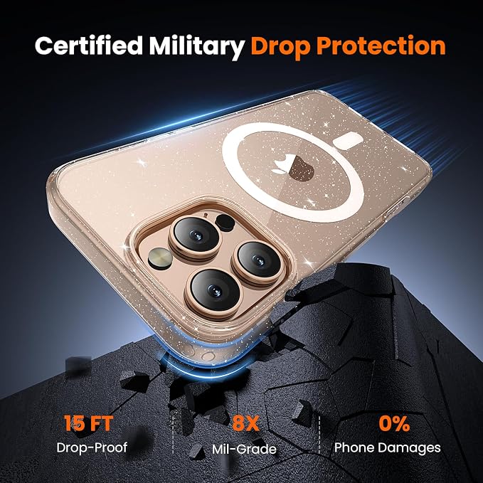 toushion 3 in 1 for iPhone 16 Pro Case Clear, Not Yellowing, Screen Protector*1 - Image 4