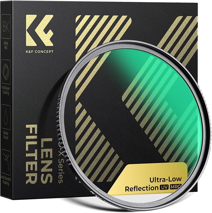 K&F CONCEPT 77mm Ultra-Low Reflectivity MCUV Lens Protection Filter 28 by KFCONCEPT