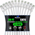 Maximm Cat 6 Ethernet Cable 20 Ft, Patch and Network Cable by MaximmCable