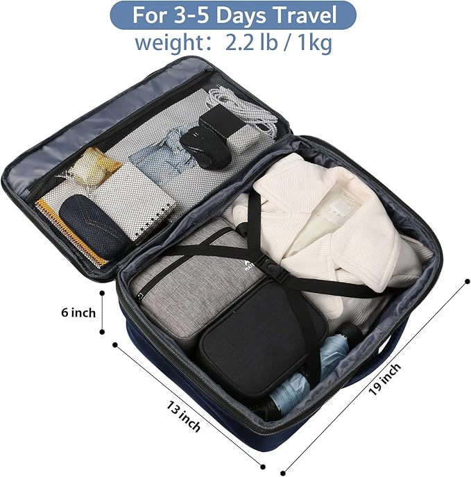 MATEIN Weekender Backpack, Large Capacity Travelling Suitcase Backpack - Image 3