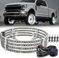 Nilight 4PCS 15.5inch Double Row LED Wheel Ring Lights Pure White by Nilight