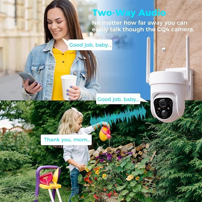 Vicohome CQ4 2K AI Solar Security Camera Wireless Outdoor, Battery Powered Cam - Image 6
