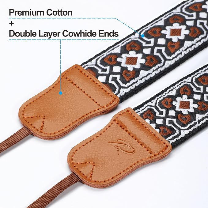 Padwa Lifestyle Brown Flower Camera Strap - Image 3