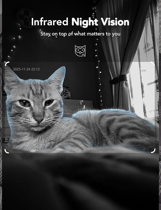 GNCC 2K Cameras for Home Security Indoor, 2.4G/5G Pet Cam - Image 5